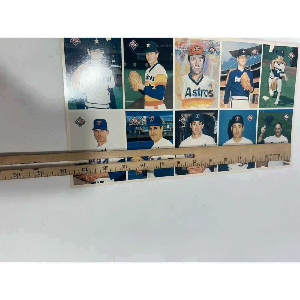 Nolan Ryan 1993 Mothers‎ Cookies Uncut Sheet Of 10 Cards